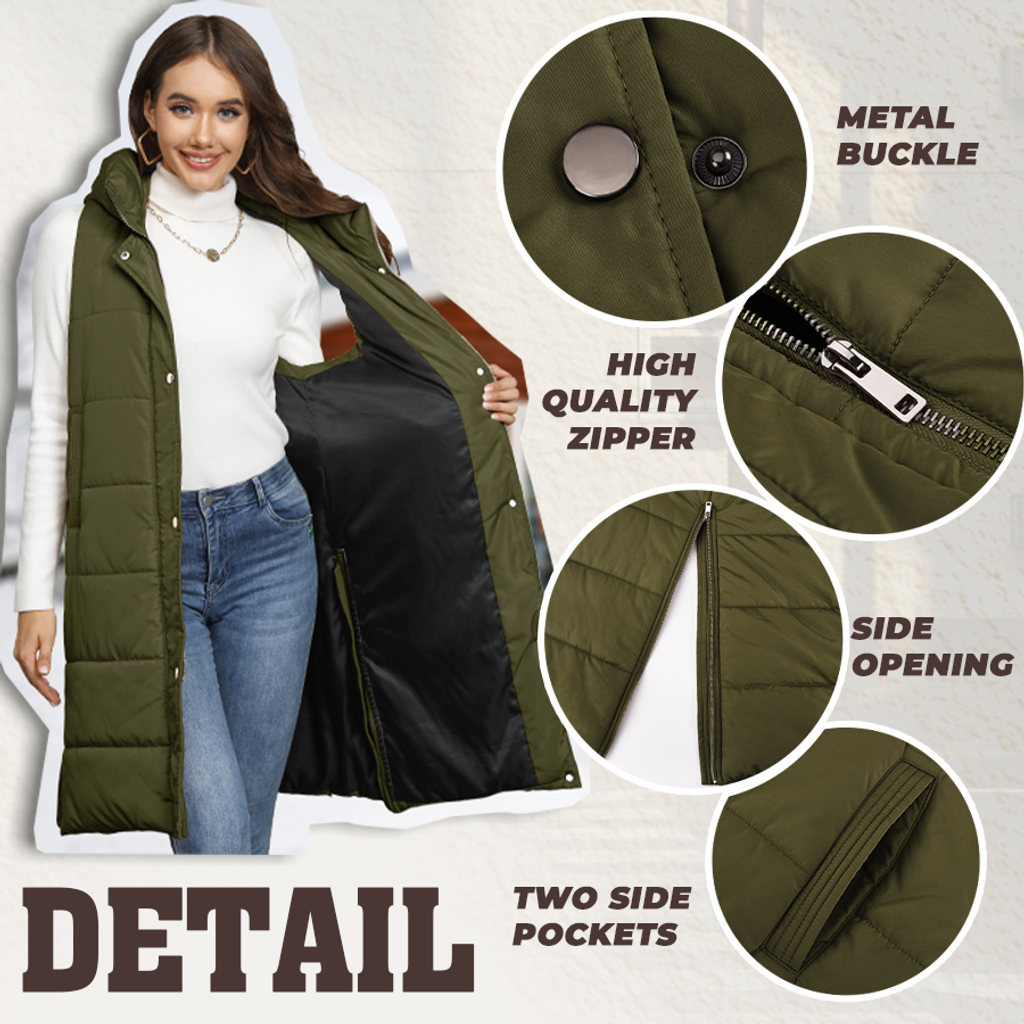  🔥HOT SALE 50% OFF🔥 Women's Long Puffer Vest 