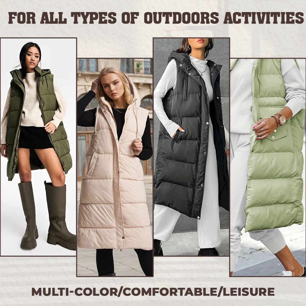  🔥HOT SALE 50% OFF🔥 Women's Long Puffer Vest 