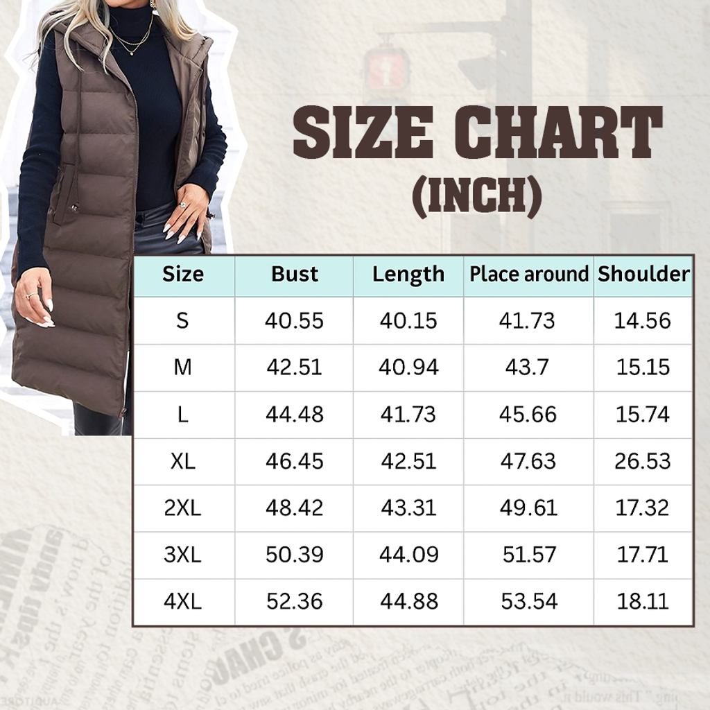  🔥HOT SALE 50% OFF🔥 Women's Long Puffer Vest 